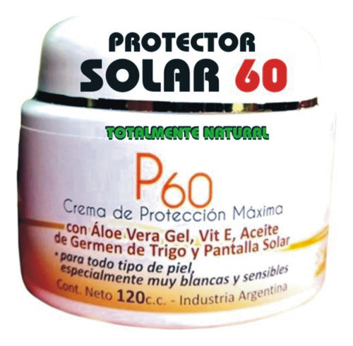 Protector Bloqueador Solar Fac 60 Pieles Blancas Y Sensibles 1