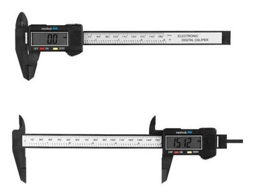 6 Pulgadas Lcd Digital Electrónico De Fibra De Carbono El Ca 1