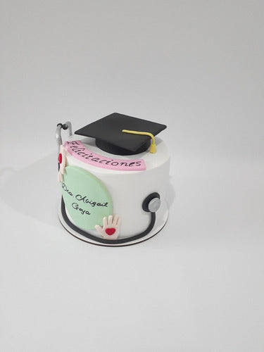 Mini Torta Recibida Graduacion Personalizada Videollamas 6