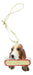 E&S Pets Basset Hound Adorno Amigos De Santa Con Placa De No 0