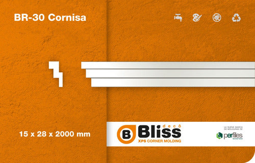 Bliss Deco Moldura BR30N Telgopor X2 Mt 1