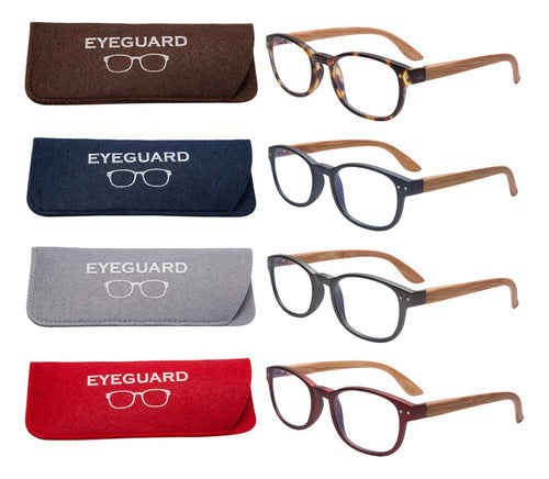 Eyeguard Eyeguard Paquete De 4 Lentes De Lectura Con Bloqueo De Luz A 0