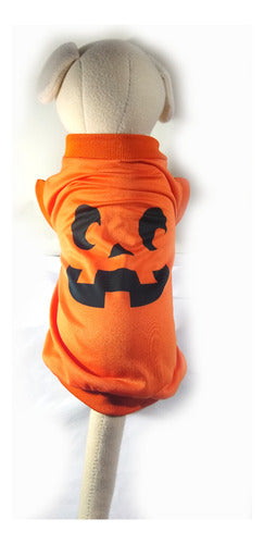 Remeras Disfraz Mascotas Perros Gatos   Halloween  Calabaza 2