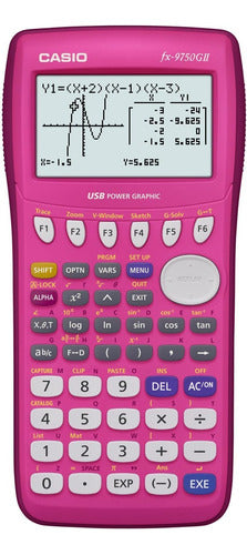 Calculadora Gráfica Casio Fx-9750gii, Rosa 1