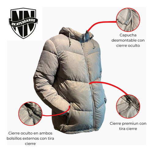 NN Skateboard Puffer Inflatable Winter Jacket for Men 1