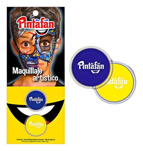 Maquillaje Artistico Azul Y Amarillo (bostero) Pack X1 (2u) 1