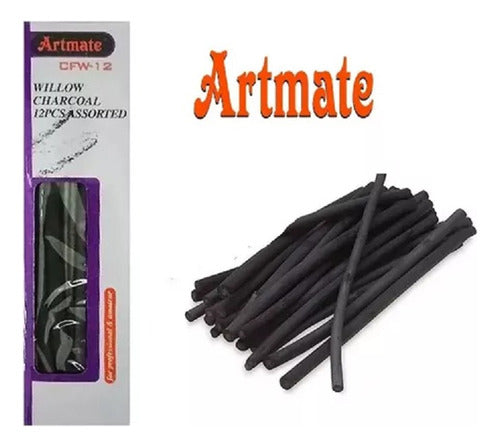 Artmate Block A4 180 Grs. 24 Hjs + Set De 12 Carbonillas 1