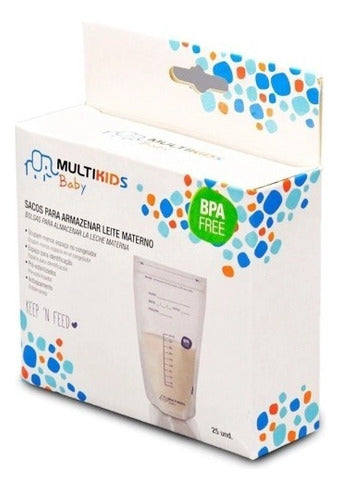 Multikids Breast Milk Storage Bags - Pack of 25 Units 1