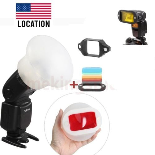 Selens Light Diffuser Gel Filter Magnet Sphere for Speedlite Photo Flash 1