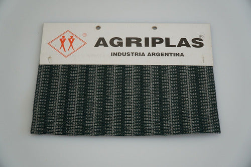 Agriplas Media Sombra 98% Premium 4.2 X 1 M Rayada Verde Y Gris Plata 1