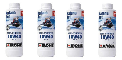 Aceite Ipone Katana Jet 10w40 Sintetico X 4l 0