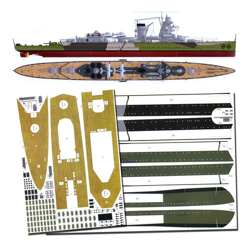 De Ruyter Hr.Ms. 1942 (Light Cruiser) 1:200 Papercraft 0