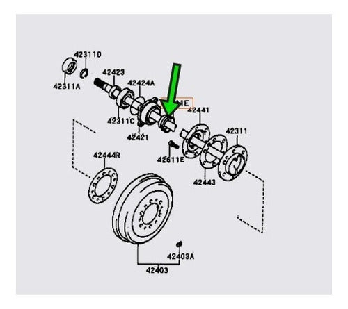 Reten Exterior Ruleman Palier Trasero Toyota Hilux Sw4 /08 1