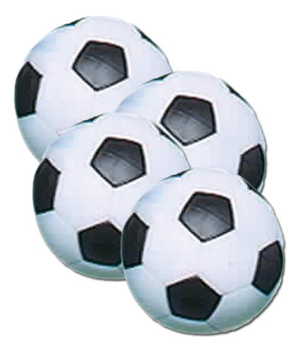 Fat Cat Foosball Table Balls 36mm, Pack of 4, Black and White 0