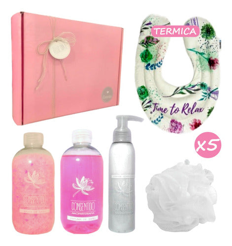 Zen Relax Gift Box for Women - Set Kit with 5 Roses Spa Aromas N120 10