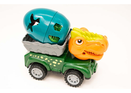 Egg Dinosaur Set of 4 Dino Cars with Surprise Egg 2