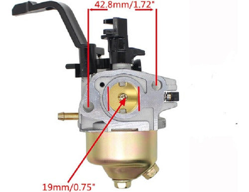 Lüsqtoff Carburetor Group Electrogeno Generator 4.5 5.5hp Gamma Niwa 3