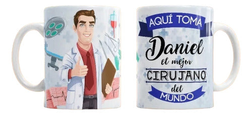 Diseños Plantillas Tazas Aquí Toma Profesiones Medicas 0