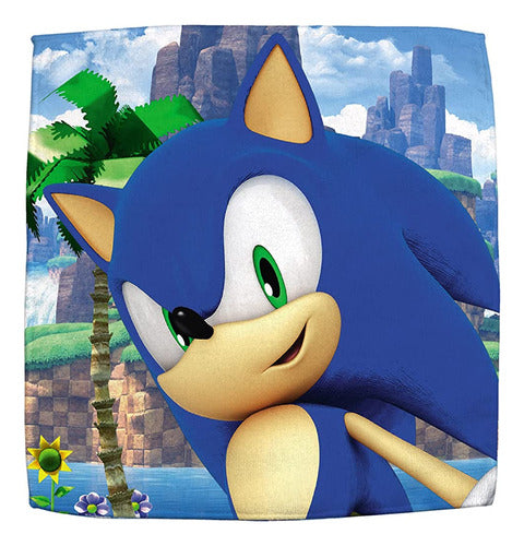 Sonic The Hedgehog Kids Cotton Bath Towel And Washcloth Set 1