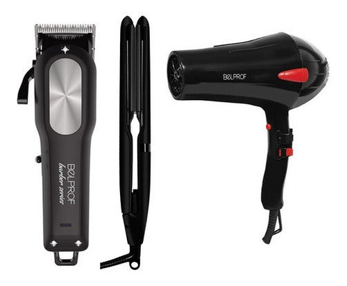 Belprof Hair Cutting Machine + Hair Straightener 1800w Set 0