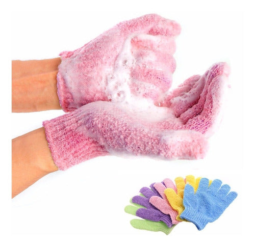 Exfoliating Glove Mitt for Body and Facial Spa, Set of 2 17