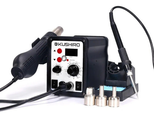 2-in-1 Soldering Station with Soldering Iron and Hot Air Gun 700W 3
