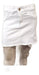 Principessa White Distressed Denim Skirt 0