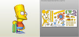 Bart Simpson Figure Skateboarding - Homero Lisa Marge 5