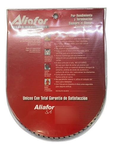 Aliafor Disco Diamantado 7 PuLG. Str Super Turbo 180mm 2