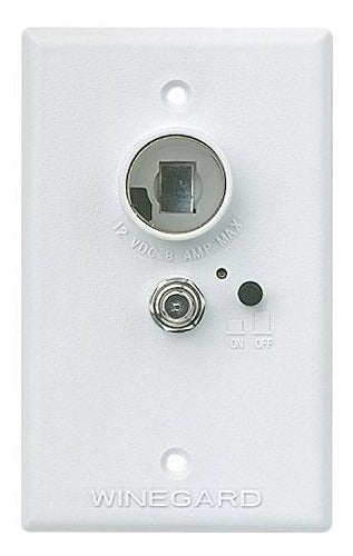 Winegard Rv7042 Wall Plate Fuente De Alimentacion Blanca 0