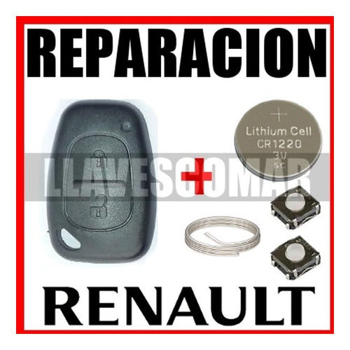 Renault Clio Master Symbol Key Shell Repair Kit 1