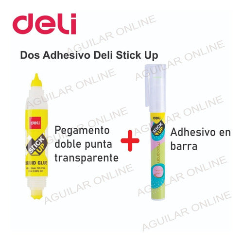 Deli Stick Up Kit Bar + Double Tip Vinilico Adhesive Set 1