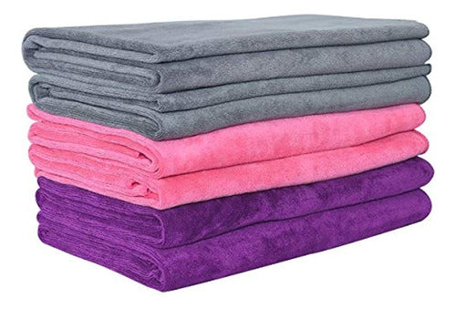 JML Microfiber Towels, Beach Towel Set (Pack of 6) 0