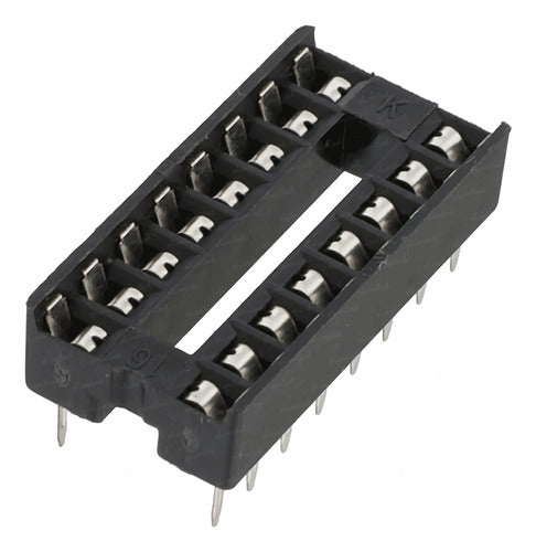 Elumiled 5 Integrated Circuit Sockets 16 Pins 2x8 Dip16 7.62mm 0