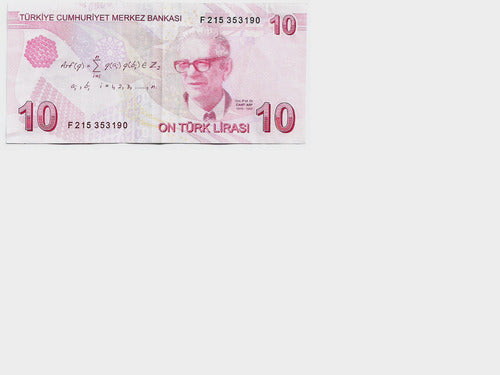 Fk 10 Lira Banknote 2009 P223 N Uncirculated 1