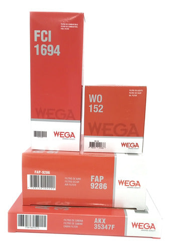 Wega Kit De Filtros For Peugeot 208 1.6 16v 118 Cv 2020 1