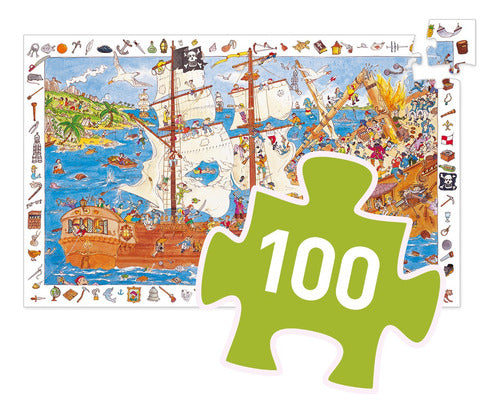 Djeco Pirate Observation Puzzle 100 Pieces +5 Years 1