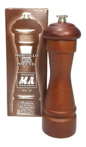 M.A. Medium Rotisserie Pepper Mill 16 Cm 1