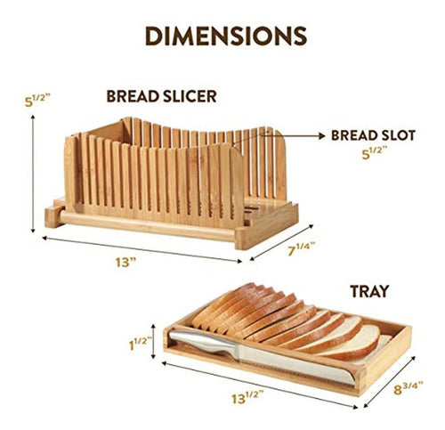 Bambüsi Bamboo Bread Slicer with Dreamcatcher Design 3