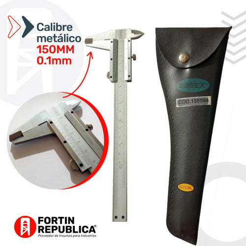 Calibre Metálico 150mm 0.1mm Essex 155594 1