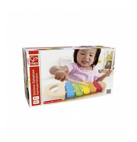 Xilófon Arcoiris De Madera 12m+ Hape T 2