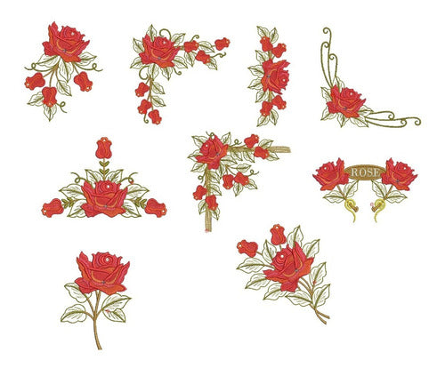 Embroidery Designs Machine Embroidery Rose Patterns 0