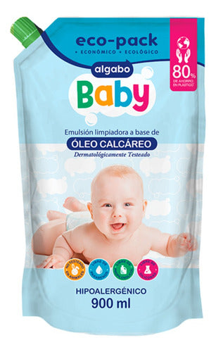 3 Algabo Baby Refill Oleo Calcáreo 900 mL - 3 Pack 1