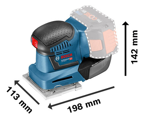 Lixadeira Orbital De Palma Bosch Gss 18v 10 Professional 5