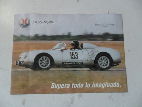 Folleto Jva Porsche 550 Spyder Aff Concesionaria Antiguo 0