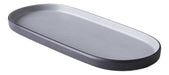 Binah Deco Grey Melamine Oval Tray 0