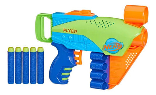 Lançador Nerf Elite Jr Flyer Com Mira E 5 Dardos 3