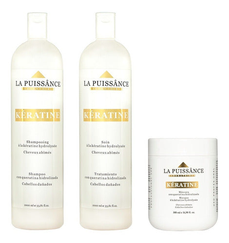 La Puissance Kit Keratine Completo Grande Shampoo Balsam 0