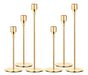 Oatnauxil Golden Metal Candle Holders for Weddings, Dinners 0