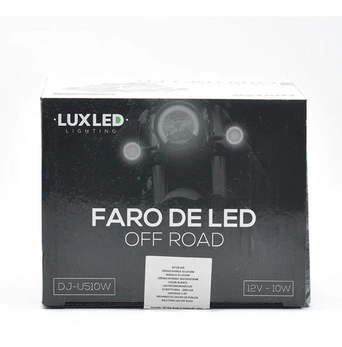 Lux Led Faro Farol Cree Led U5 Aux 10W 2000LM Proyector Cuatri Moto 7